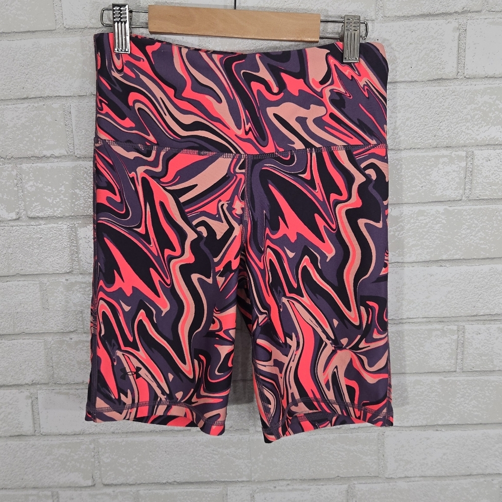 Under‎ Armour printed spandex bike shorts